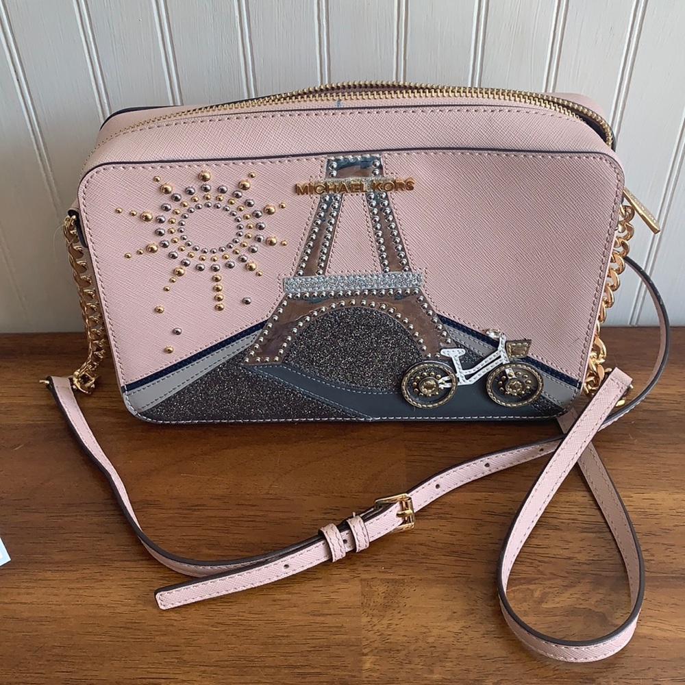 Michael Kors Paris crossbody purse Eiffel Tower